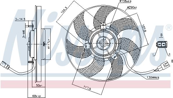 Nissens 85680 - Ventilators, Motora dzesēšanas sistēma www.autospares.lv