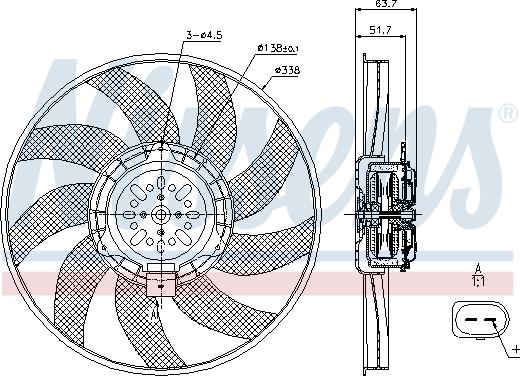 Nissens 85727 - Ventilators, Motora dzesēšanas sistēma www.autospares.lv