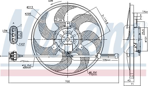 Nissens 85775 - Ventilators, Motora dzesēšanas sistēma www.autospares.lv