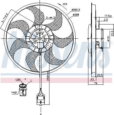 Nissens 85777 - Ventilators, Motora dzesēšanas sistēma www.autospares.lv
