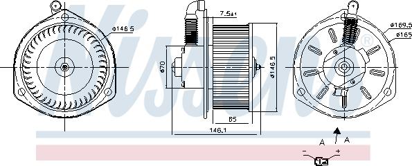Nissens 87164 - Salona ventilators www.autospares.lv