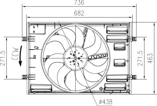 NRF 47916 - Ventilators, Motora dzesēšanas sistēma www.autospares.lv