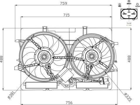 NRF 47938 - Ventilators, Motora dzesēšanas sistēma www.autospares.lv