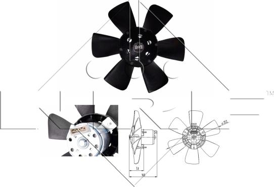NRF 47390 - Ventilators, Motora dzesēšanas sistēma www.autospares.lv