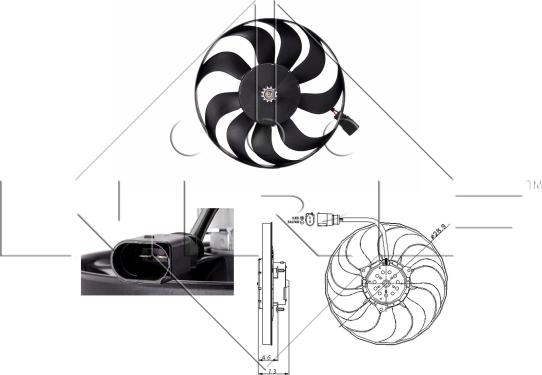 NRF 47381 - Ventilators, Motora dzesēšanas sistēma www.autospares.lv