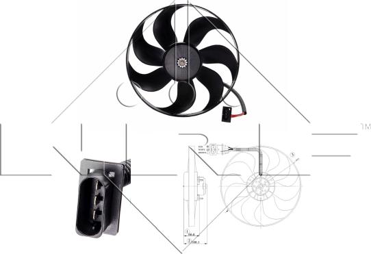 NRF 47204 - Ventilators, Motora dzesēšanas sistēma www.autospares.lv