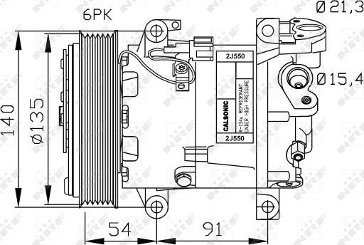 NRF 32690G - Kompresors, Gaisa kond. sistēma www.autospares.lv