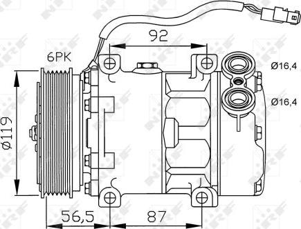 NRF 32278 - Kompresors, Gaisa kond. sistēma www.autospares.lv