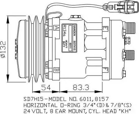 NRF 32708G - Kompresors, Gaisa kond. sistēma www.autospares.lv