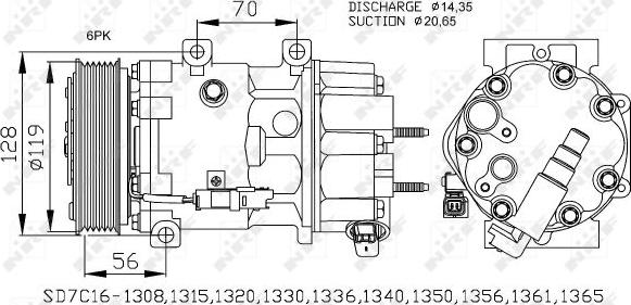 NRF 32772 - Kompresors, Gaisa kond. sistēma www.autospares.lv