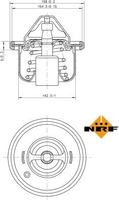 NRF 725211 - Termostats, Dzesēšanas šķidrums www.autospares.lv