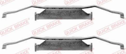 OJD Quick Brake 1091054 - Piederumu komplekts, Disku bremžu uzlikas www.autospares.lv