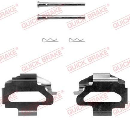 OJD Quick Brake 1091141 - Piederumu komplekts, Disku bremžu uzlikas www.autospares.lv