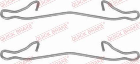 OJD Quick Brake 1091121 - Piederumu komplekts, Disku bremžu uzlikas www.autospares.lv