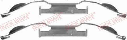 OJD Quick Brake 1091221 - Piederumu komplekts, Disku bremžu uzlikas www.autospares.lv