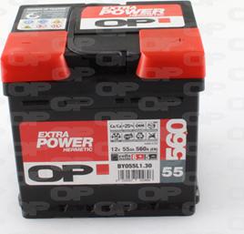 Open Parts BY055L1.30 - Startera akumulatoru baterija www.autospares.lv