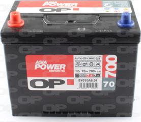 Open Parts BY070A6.01 - Startera akumulatoru baterija www.autospares.lv