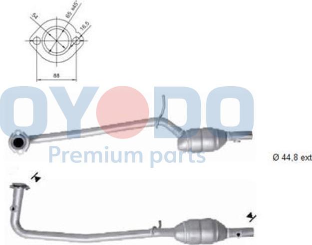 Oyodo 10N0078-OYO - Katalizators www.autospares.lv