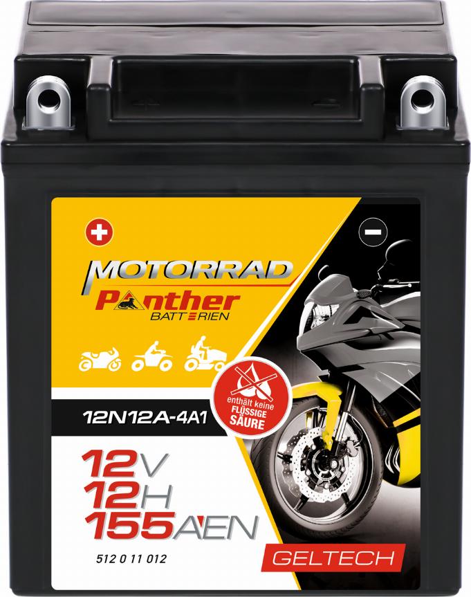 PANTHER GB.5121177 - Startera akumulatoru baterija www.autospares.lv
