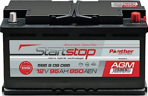 PANTHER SB.595909085 - Startera akumulatoru baterija www.autospares.lv