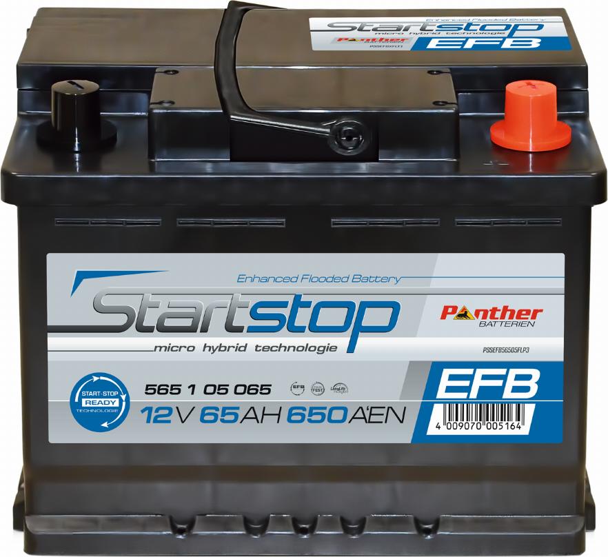 PANTHER SB.565105065n - Startera akumulatoru baterija www.autospares.lv