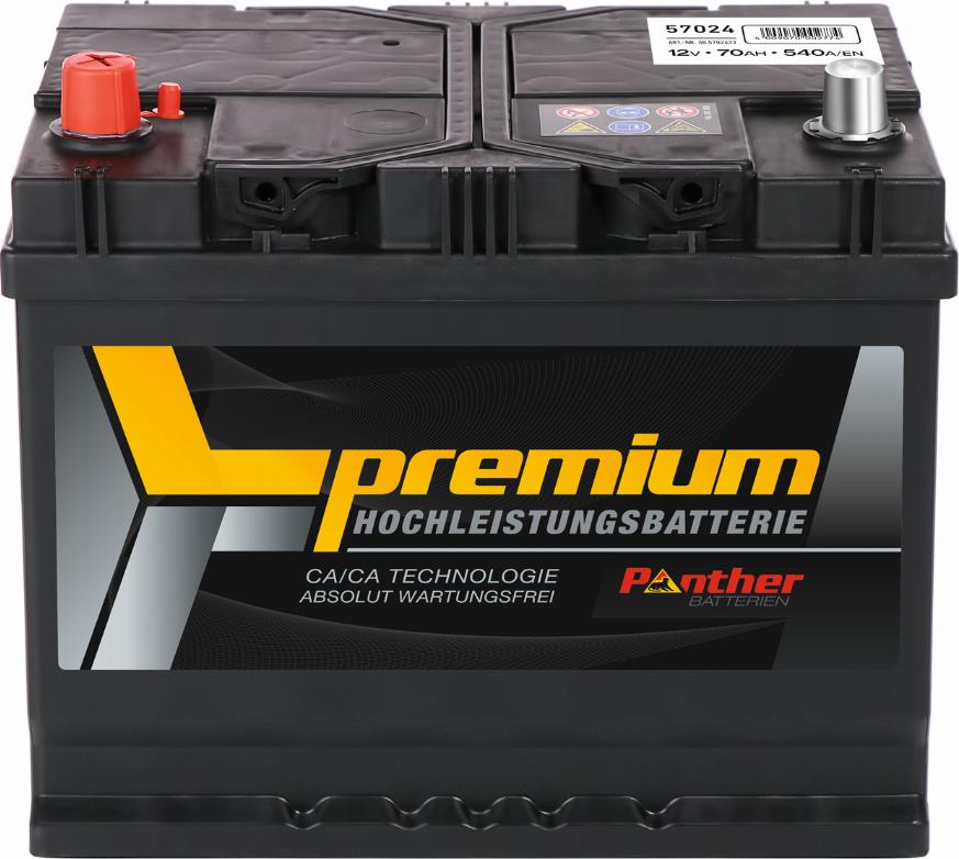 PANTHER SB.5702433 - Startera akumulatoru baterija www.autospares.lv