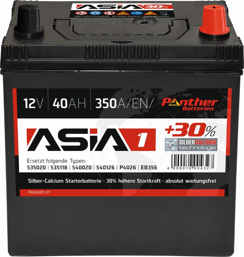 PANTHER SB.ASIA01 - Startera akumulatoru baterija www.autospares.lv