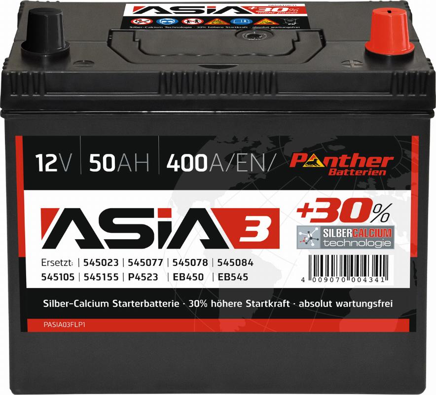PANTHER SB.ASIA03 - Startera akumulatoru baterija www.autospares.lv
