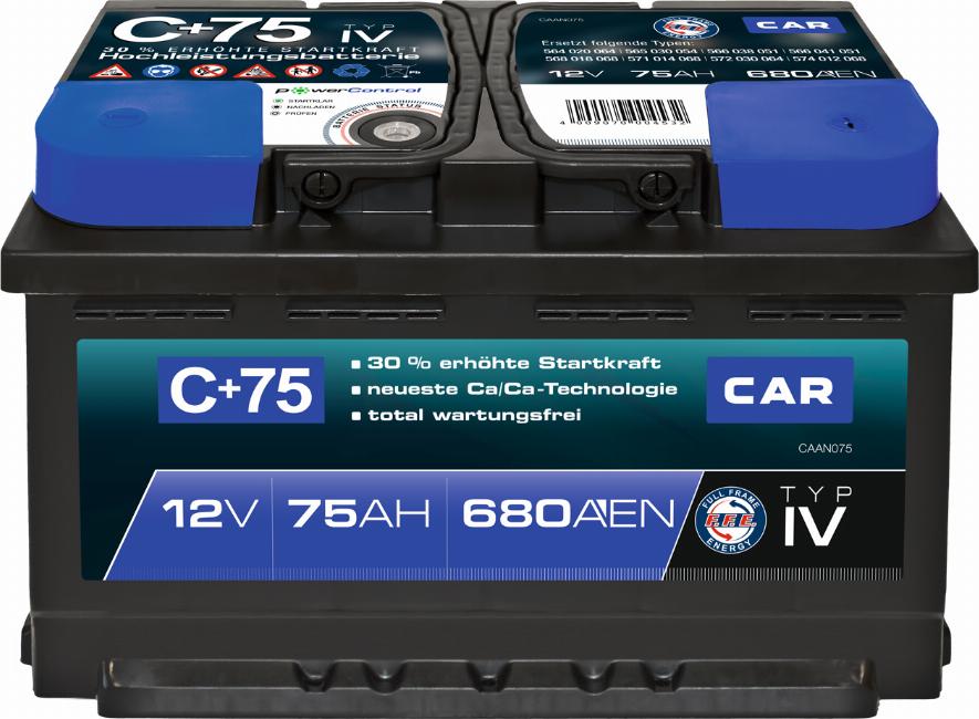 PANTHER SB.C75 - Startera akumulatoru baterija www.autospares.lv