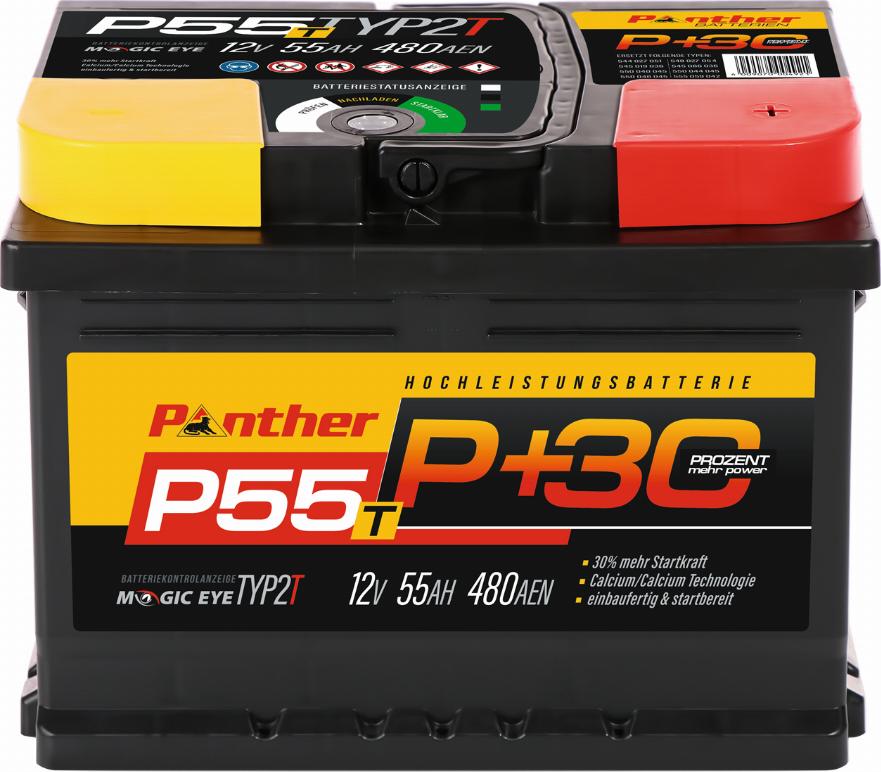 PANTHER SB.P55T - Startera akumulatoru baterija www.autospares.lv