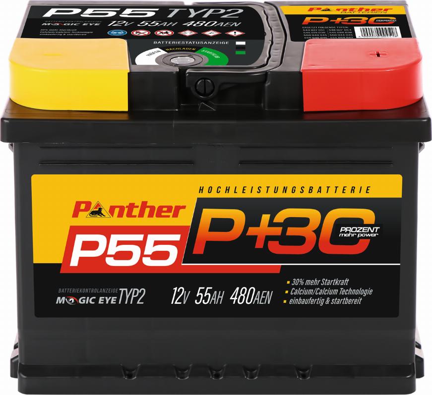 PANTHER SB.P55 - Startera akumulatoru baterija www.autospares.lv