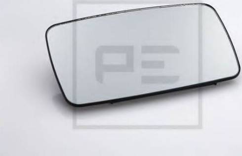 PE Automotive 438.006-00A - Spoguļstikls, Priekšējais spogulis www.autospares.lv