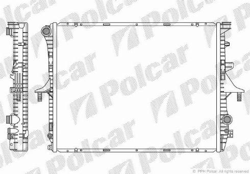Polcar 9580082X - Radiators, Motora dzesēšanas sistēma www.autospares.lv