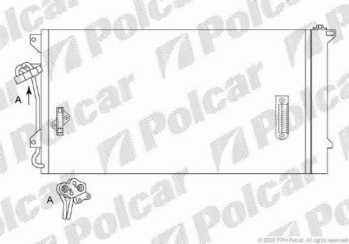 Polcar 9580K81X - Kondensators, Gaisa kond. sistēma www.autospares.lv