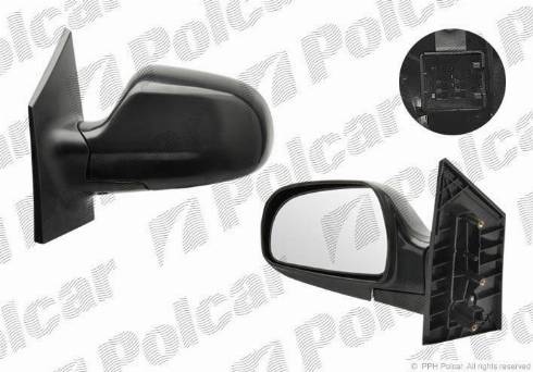 Polcar 4035522M - Ārējais atpakaļskata spogulis www.autospares.lv