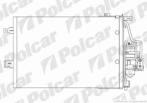 Polcar 5557K8C3 - Kondensators, Gaisa kond. sistēma www.autospares.lv