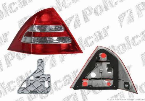 Polcar 500387-X - Aizmugurējais lukturis www.autospares.lv