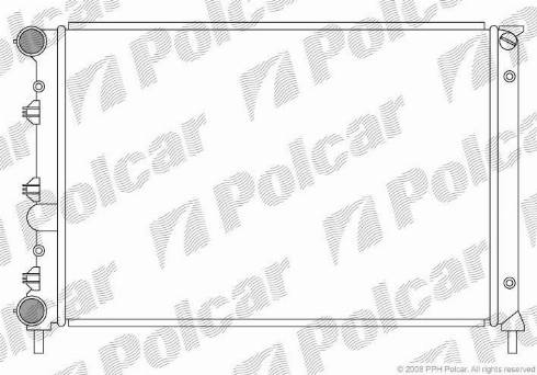 Polcar 1404083X - Radiators, Motora dzesēšanas sistēma www.autospares.lv