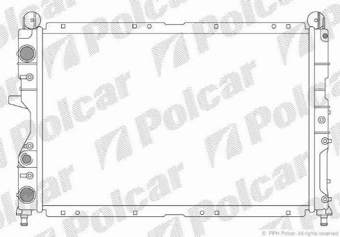 Polcar 1405084X - Radiators, Motora dzesēšanas sistēma www.autospares.lv