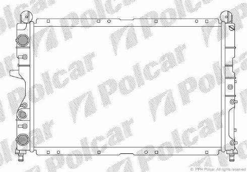 Polcar 1402086X - Radiators, Motora dzesēšanas sistēma www.autospares.lv