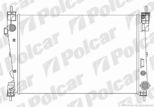 Polcar 1421082X - Radiators, Motora dzesēšanas sistēma www.autospares.lv
