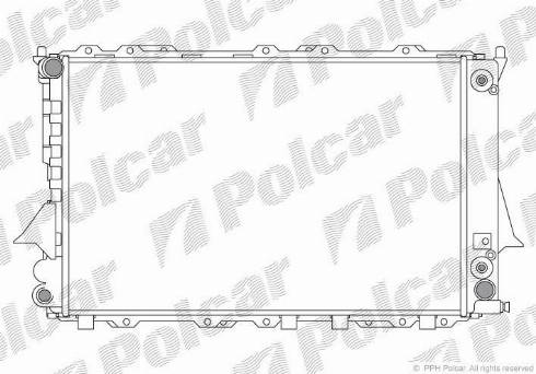 Polcar 131608-7 - Radiators, Motora dzesēšanas sistēma www.autospares.lv
