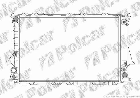 Polcar 131608A6 - Radiators, Motora dzesēšanas sistēma www.autospares.lv