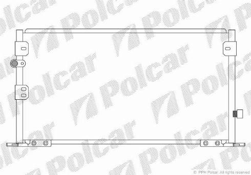 Polcar 8190K81K - Kondensators, Gaisa kond. sistēma www.autospares.lv