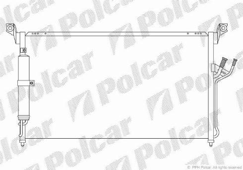 Polcar 3550K8C1 - Kondensators, Gaisa kond. sistēma www.autospares.lv