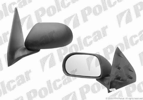 Polcar 3018523M - Ārējais atpakaļskata spogulis www.autospares.lv