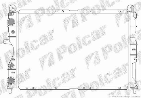 Polcar 302608-3 - Radiators, Motora dzesēšanas sistēma www.autospares.lv