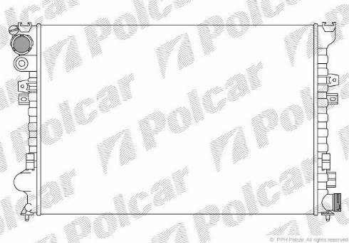 Polcar 2380085X - Radiators, Motora dzesēšanas sistēma www.autospares.lv