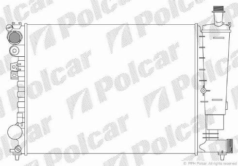Polcar 238008-1 - Radiators, Motora dzesēšanas sistēma www.autospares.lv