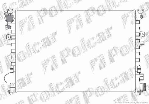 Polcar 2380082X - Radiators, Motora dzesēšanas sistēma www.autospares.lv